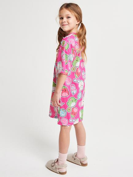 Brand Threads Kids' Short Sleeved Squishmallows Nightdress, Pink - view 2, Pink