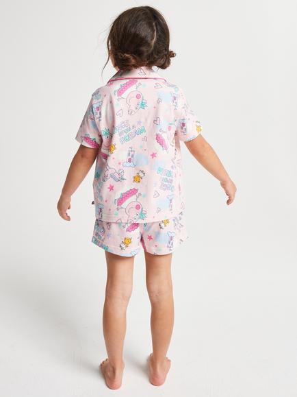 Brand Threads Kids' Peppa Pig Cotton Short Pyjama Set, Multi - view 2, Multi
