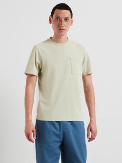 Farah Heavyweight Cotton Regular Fit Short Sleeve T-Shirt, Green Shade