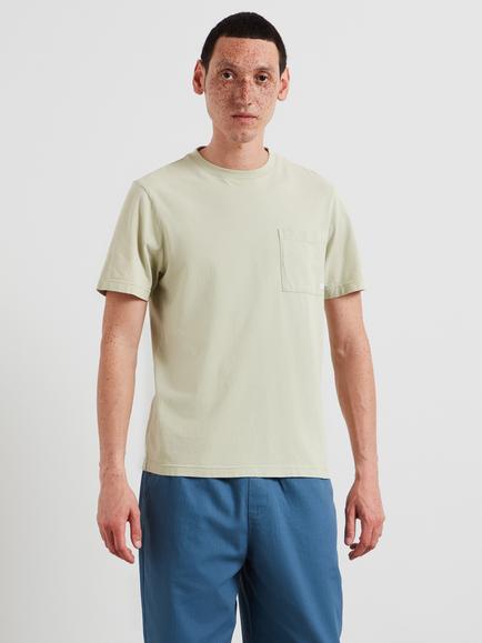 Farah Heavyweight Cotton Regular Fit Short Sleeve T-Shirt, Green Shade