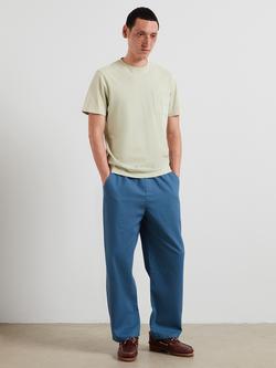 Farah Heavyweight Cotton Regular Fit Short Sleeve T-Shirt - view 2, Green Shade
