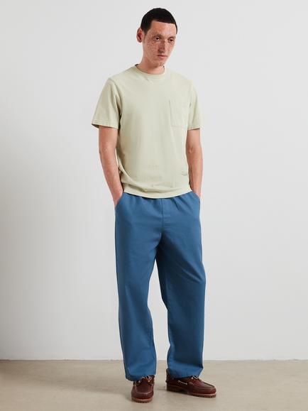 Farah Heavyweight Cotton Regular Fit Short Sleeve T-Shirt - view 2, Green Shade