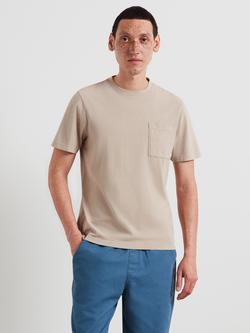 Farah Heavyweight Cotton Regular Fit Short Sleeve T-Shirt, Ashen Taupe