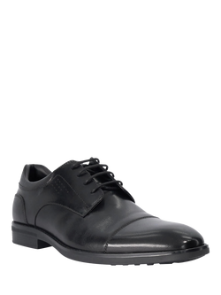 Dune London Sanson Leather Gibson Shoes - view 2, Black