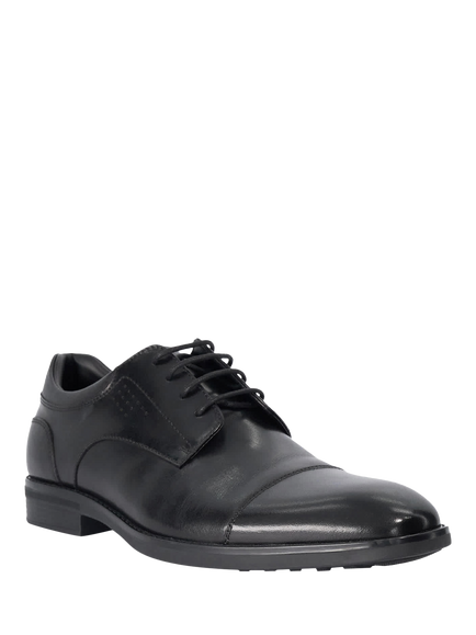 Dune London Sanson Leather Gibson Shoes - view 2, Black
