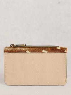 White Stuff Bryony Colour Block Card Holder, Natural, Natural