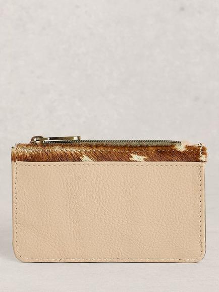 White Stuff Bryony Colour Block Card Holder, Natural, Natural