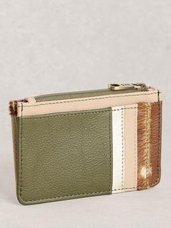 White Stuff Bryony Colour Block Card Holder, Natural - view 2, Natural