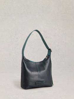 White Stuff Sophia Pure Leather Mini Handbag, Midmight Blue - view 2, Midmight Blue