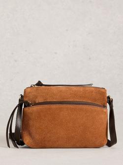 White Stuff Hollie Mini Crossbody Leather Bag, Tan, Tan
