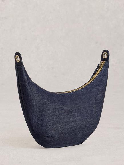 White Stuff Natalie Denim Sling Bag, Navy - view 2, Navy