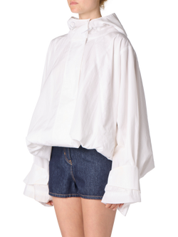 IRO Wallie Tiered Cuffs Shacket, White - view 2, White