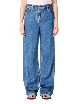 IRO Joris Mid Rise Straight Jeans, Blue, Blue