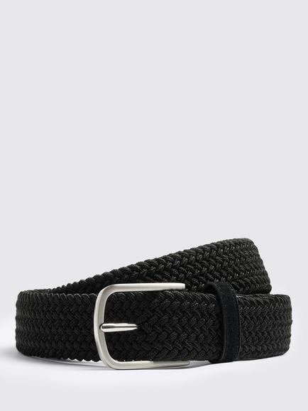 Moss Woven Belt, Black