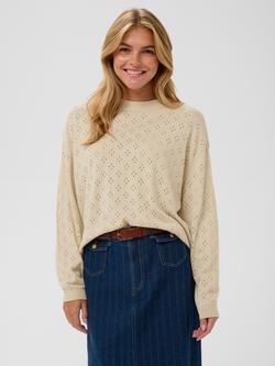 Saint Tropez Oline Textured Jumper, Oatmeal, Oatmeal