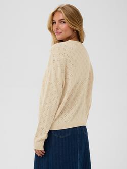 Saint Tropez Oline Textured Jumper, Oatmeal - view 2, Oatmeal