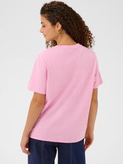 Saint Tropez Pextan Bow Heart Graphic T-Shirt, Bonbon - view 2, Bonbon