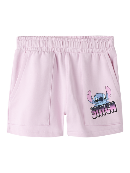 NAME IT Kids' Disney's Stitch Jogger Shorts, Pirouette, Pirouette