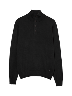 SISLEY Wool Blend High-Neck Jumper, Black, Black