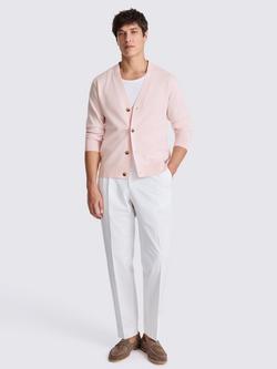 Moss Four Button Cardigan, Light Pink - view 2, Light Pink