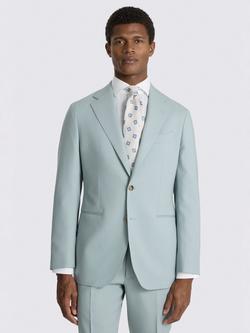 Moss Tailored Fit Italian Wool Suit Jacket, Aqua, Aqua
