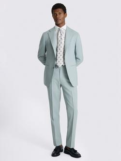 Moss Tailored Fit Italian Wool Suit Jacket, Aqua - view 2, Aqua