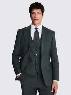 Moss Tailored Fit Wool Blend Performance Suit Jacket, Bottle Green, Bottle Green