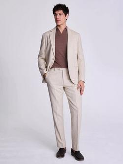Moss Tailored Herringbone Suit Jacket, Ecru - view 2, Ecru