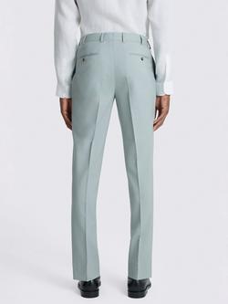 Moss Tailored Fit Italian Wool Blend Suit Trousers, Aqua - view 2, Aqua