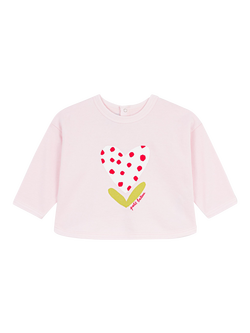 Petit Bateau Baby Printed Boxy Sweatshirt, Pink, Pink