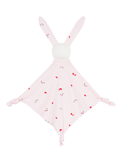 Petit Bateau Baby Bunny Comforter, Pink - view 2, Pink