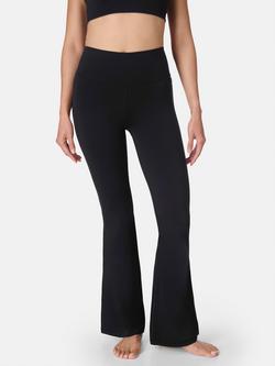 Sweaty Betty Ultimate Studio Yoga Flare Trousers, Black, Black