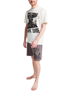 Brand Threads Star Wars Cotton Short Pyjama Set, Grey, Grey