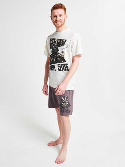 Brand Threads Star Wars Cotton Short Pyjama Set, Grey, Grey