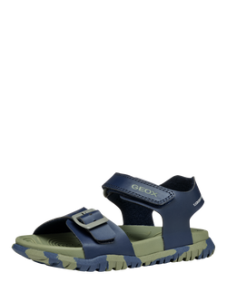 Geox Kids' Fusbetto Open Toe Sandals - view 2, Navy/Military
