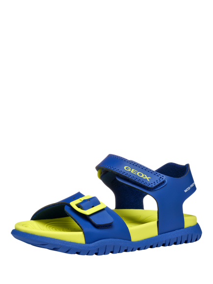 Geox Kids' Fusbetto Open Toe Sandals - view 2, Royal/Yellow