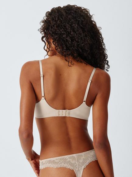 John Lewis Reese Padded Spacer Bra - view 2, New Almond