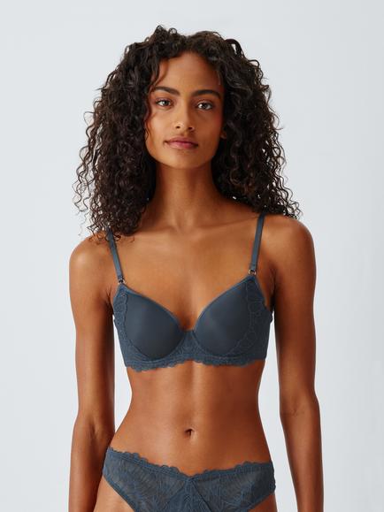 John Lewis Reese Padded Spacer Bra, Navy