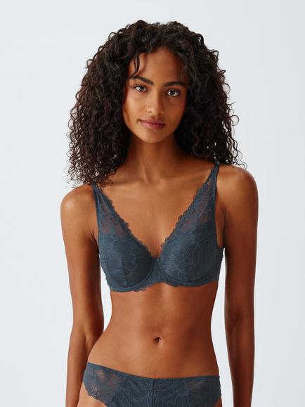 John Lewis Reese High Apex Spacer Bra, Navy