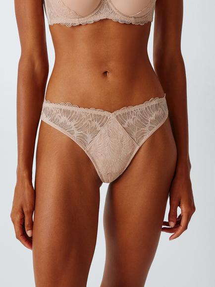 John Lewis Reese Lace Thong, New Almond
