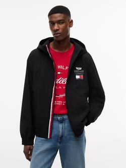 Tommy Hilfiger Lightweight Windbreaker Jacket, Black, Black