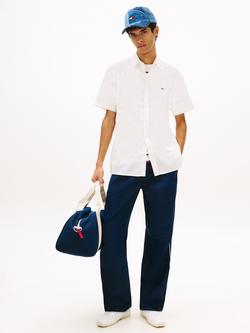 Tommy Hilfiger Cotton Blend Regular Fit Seersucker Shirt - view 2, Ancient White