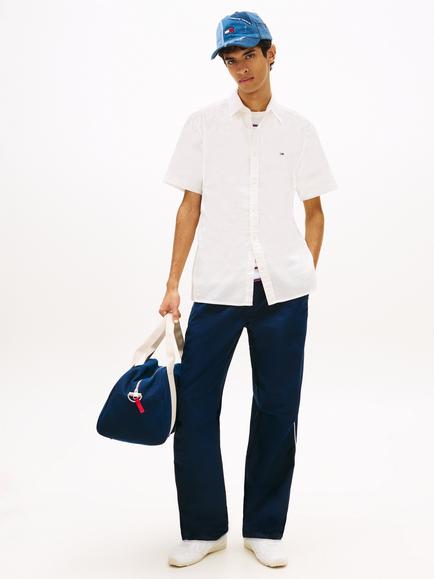 Tommy Hilfiger Cotton Blend Regular Fit Seersucker Shirt - view 2, Ancient White