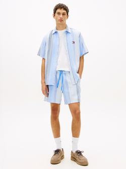 Tommy Hilfiger Striped Cotton Shorts, Sweet Blue - view 2, Sweet Blue