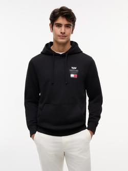 Tommy Hilfiger X Cadillac F1 Cotton Hoodie, Black, Black