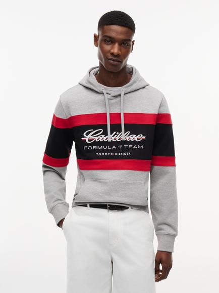 Tommy Hilfiger Cadillac Formula I Team Cotton Hoodie, Light Grey Heather, Light Grey Heather