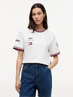 Tommy Hilfiger X Cadillac F1 Cotton Regular Fit Graphic T-Shirt, White - view 2, White
