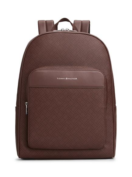 Tommy Hilfiger Textured Dome Backpack, Coffee Bean, Coffee Bean
