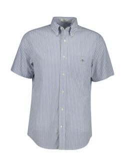 GANT Stripe Button Down Short Sleeve Cotton Shirt, Surplus Mint, Surplus Mint