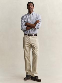 GANT Straight Cotton Blend Chinos, Clay Beige, Clay Beige
